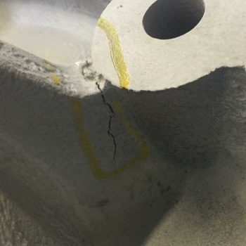 Inspection check of damaged part